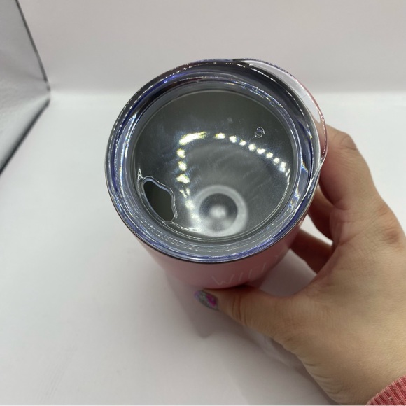 Rae Dunn “Wifey” Pink Stainless Steel Sippy Wine Glass - Picture 3 of 5